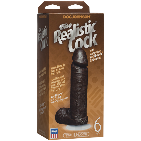 The Realistic Cock - 6 Inch Brown Sex Toy Product