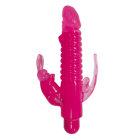 Ribbed Bunny Vibe- Pink Sex Toy Product