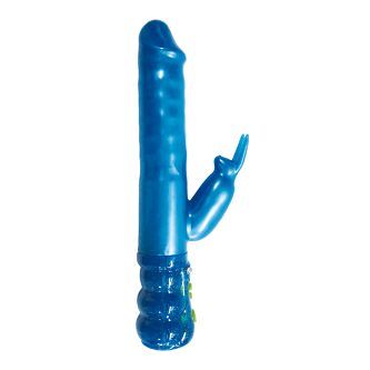 Unique Throbbing Rabbit- Blue Sex Toy Product