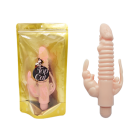 Ribbed Bunny Vibe- Flesh Sex Toy Product