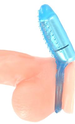 Powerful Bullet Cock Ring Blue Sex Toy Product