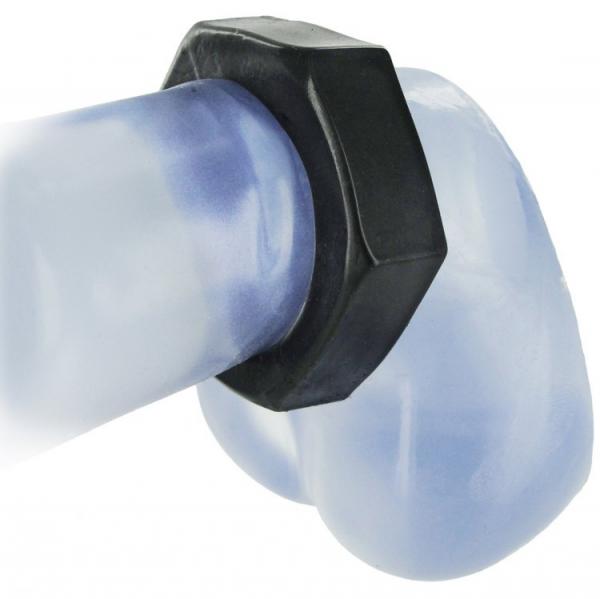 Hexnut Cock Ring Black Sex Toy Product