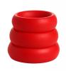 3 Piece Silicone C Ring Set - Red Sex Toy Product Image 4