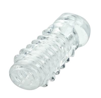 The Rock Tumbler Ball Tugging Stroker Clear Sex Toy Product