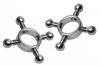 Stainless Steel Rings Of Fire Nipple Press Set Sex Toy Product Image 2