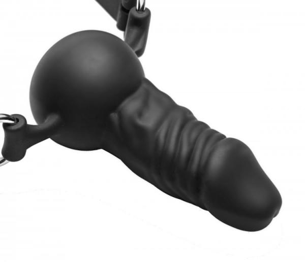 Suppressor Silicone Mini Face Banger Gag Black Sex Toy Product