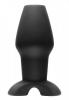 Invasion Hollow Silicone Anal Plug Large Black Sex Toy Product Image 2