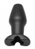 Invasion Hollow Silicone Anal Plug Large Black Sex Toy Product Image 3