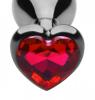 Crimson Tied Scarlet Heart Shaped Jewel Anal Plug  Sex Toy Product Image 3