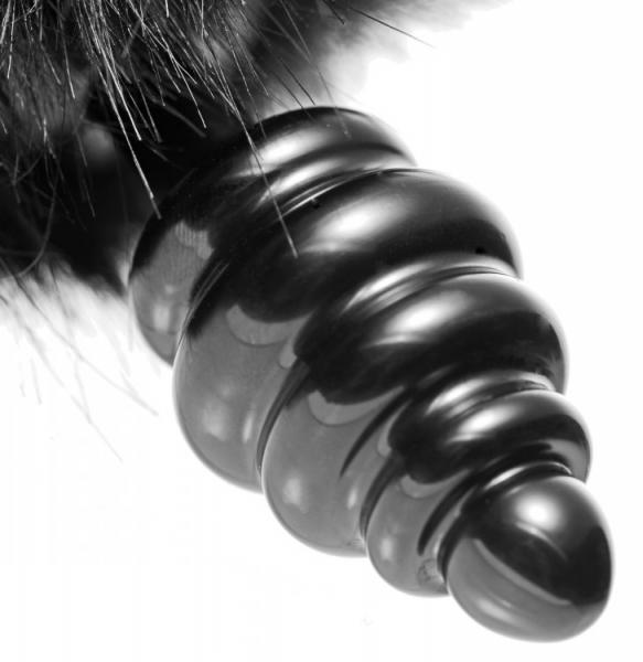 Tailz Bunny Faux Fur Tail Plug Black Sex Toy Product