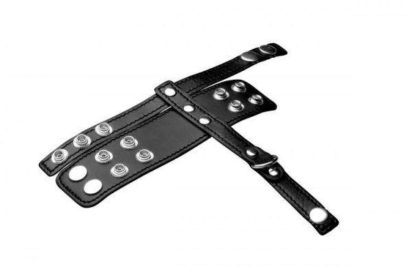 Strict Cock Strap And Ball Stretcher Black O/S Sex Toy Product