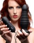 Auto Thruster Vibrating Anal Plug Black Sex Toy Product