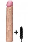 Drilldo Dildo 12 Inches With Drilldo Bit Beige Sex Toy Product