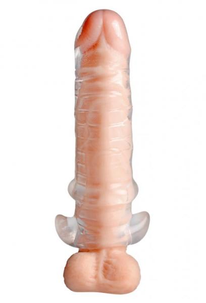 Tight Hole Clear Ribbed Penis Sheath Sex Toy Product