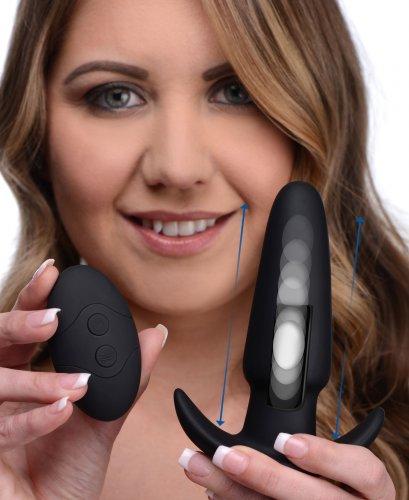 Kinetic Thumping 7X Medium Anal Plug Black Thump It! Sex Toy Product