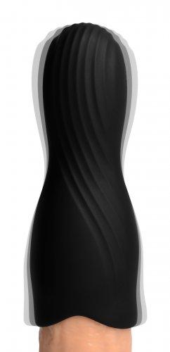 Vibrating Rechargeable Penis Pleaser Black Sex Toy Product