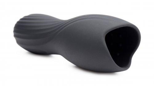 Vibrating Rechargeable Penis Pleaser Black Sex Toy Product