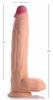 Raging Rhino 17 Inches Veiny Dildo Beige Sex Toy Product Image 2