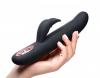Bling Bunny 10X Flexing Silicone Rabbit Vibrator Black Sex Toy Product Image 2