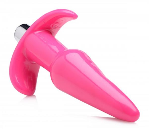 Smooth Vibrating Anal Plug Pink Sex Toy Product
