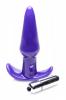 Smooth Vibrating Anal Plug Purple Sex Toy Product Image 2
