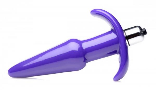 Smooth Vibrating Anal Plug Purple Sex Toy Product