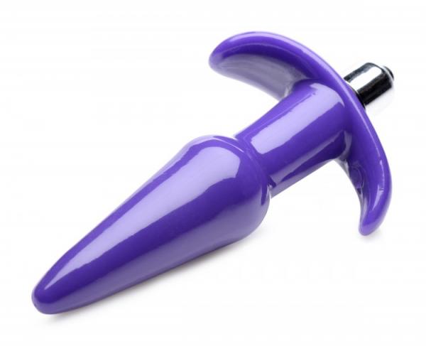 Smooth Vibrating Anal Plug Purple Sex Toy Product
