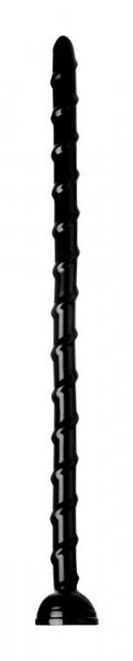 Hosed Swirled 18 Inches Thin Anal Snake Black Sex Toy Product