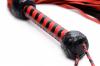 Black And Red Suede Flogger Sex Toy Product Image 4