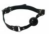 Black Silicone Ball Gag Sex Toy Product Image 2