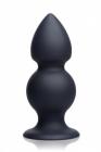 Tom Of Finland Weighted Silicone Anal Plug Black Sex Toy Product