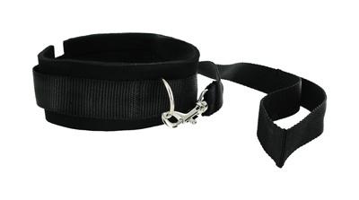 Frisky 46 Inches Leash And Collar Set Black Sex Toy Product
