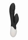 Sunburst Rechargeable Heating G-Spot Rabbit Vibrator Black Sex Toy Product