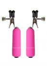 Vibrating Nipple Clamps - Pink Sex Toy Product