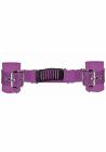 Adjustable Leather Handcuffs Purple Sex Toy Product
