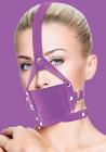 Leather Mouth Gag - Purple Sex Toy Product