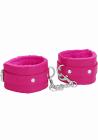 Ouch! Plush Leather Ankle Cuffs Pink Sex Toy Product