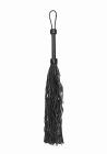 Leather Suede Barbed Wired Flogger - Black Sex Toy Product