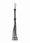 Short Leather  Braided Flogger - Black Sex Toy Product