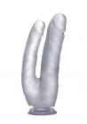 Realistic Double Cock - 10 Inch - Translucent Sex Toy Product