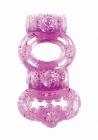 Double Vibrating Twin Ring Purple Sex Toy Product