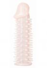 Realistic Spikey Penis Extension Beige Sex Toy Product