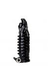 Wagging Dog Vibrating Penis Extension Black Sex Toy Product