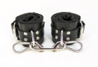 Black Satin Lined Wrist Cuffs Sex Toy Product