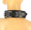 Black Satin Lined Sub Collar Sex Toy Product Image 2