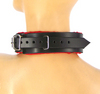 Sub Collar 1 1/2 inch Wide Red Satin Sex Toy Product Image 2