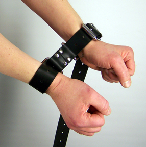 Leather Bondage Hobble Belt (Medium) Sex Toy Product