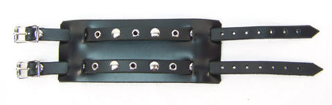 Rivets and Eyelets Buckle Bracelet Wristband Sex Toy Product