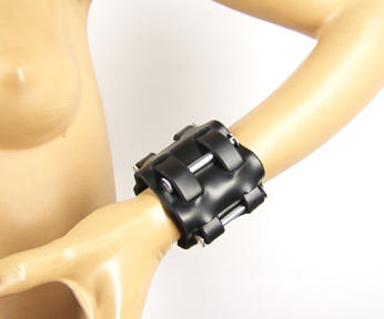 Leather and Bolts Wristband Sex Toy Product