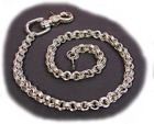 1/4 inch triple link wallet chain w/ claw